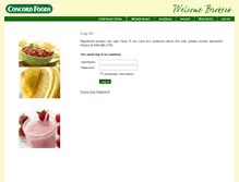 Tablet Screenshot of brokers.concordfoods.com